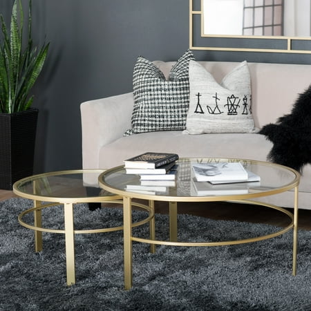 Studio Designs Home Corbel Modern Round Nesting Coffee Table Set