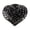 Black, variant on Scented Diffuser with Rhinestone Heart Shaped Charm A Decorative Holder