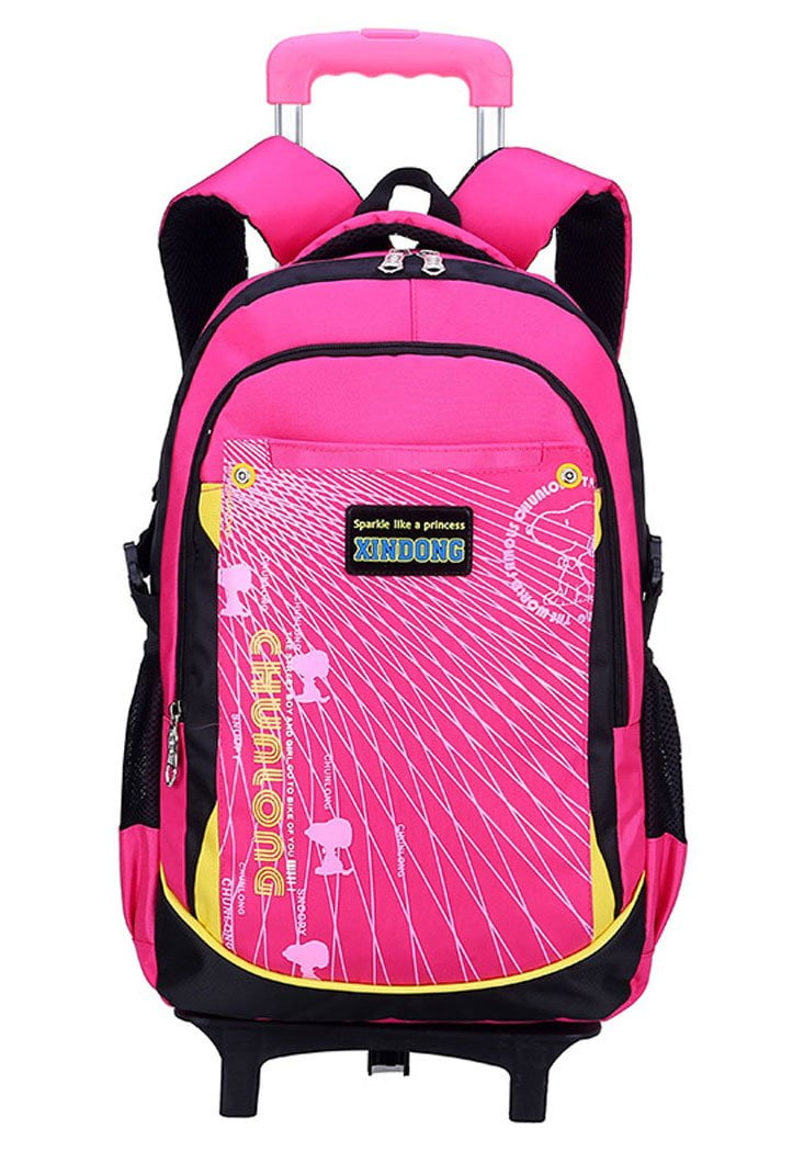Coofit Rolling Backpack for Girls School Bag Travel Bags Kids Suitcase with Wheels by Coofit