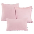 thumbnail image 1 of Set de 3 Cojines Decorativos DICASA 1 Cuadrado 1 Cuadrado Grande 1 Rectangular Rosa, 1 of 7