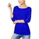 thumbnail image 2 of INC Blusa tejida con cremallera para mujer, azul, XXL I-N-C  Tejer, 2 of 2