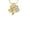 B, variant on Gold Tone Mini 3-D Elephant - A - Gold Tone Crystal Initial Sophia Necklace, 18"+1"