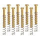 thumbnail image 4 of 8 piezas de tornillos de marco de pastilla de doble bobina ajustables, resortes y tornillos de altura de pastilla Dorado, 4 of 9