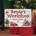 thumbnail image 2 of Santa's Workshop Sign Farmhouse Christmas Décor Decorations Wall Art Winter Décor Home 12x18 112180097005, 2 of 3