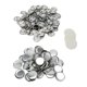 thumbnail image 3 of Juego de 100 piezas de insignias de botón en blanco, forma redonda, prevención de óxido, kit de insignias de botón de fácil impresión para máquina de fabricación de botones, 32 mm/1,3 pulgadas, 3 of 15