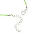 thumbnail image 3 of 20pcs 1.5mm Cordón de cuero Cadena de cuerda Broche de ngosta Colr Verde cro Zulema Collar de cadena de cordón de cera, 3 of 7