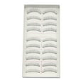 thumbnail image 2 of Trayknick 10 Pairs Soft Natural Cross Handmade Eye Lashes Makeup Extension False Eyelashes, 2 of 6