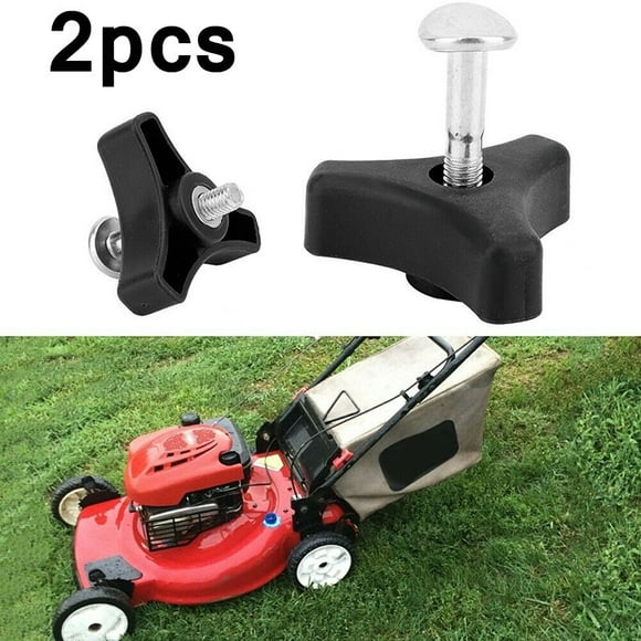 2pcs Plastic Triple-Cornered Handle Knob Nut Screw Bolt For Lawn Mower Machine