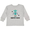 thumbnail image 3 of Inktastic Robotics Rocks Funny Robot Boys or Girls Long Sleeve Toddler T-Shirt, 3 of 5