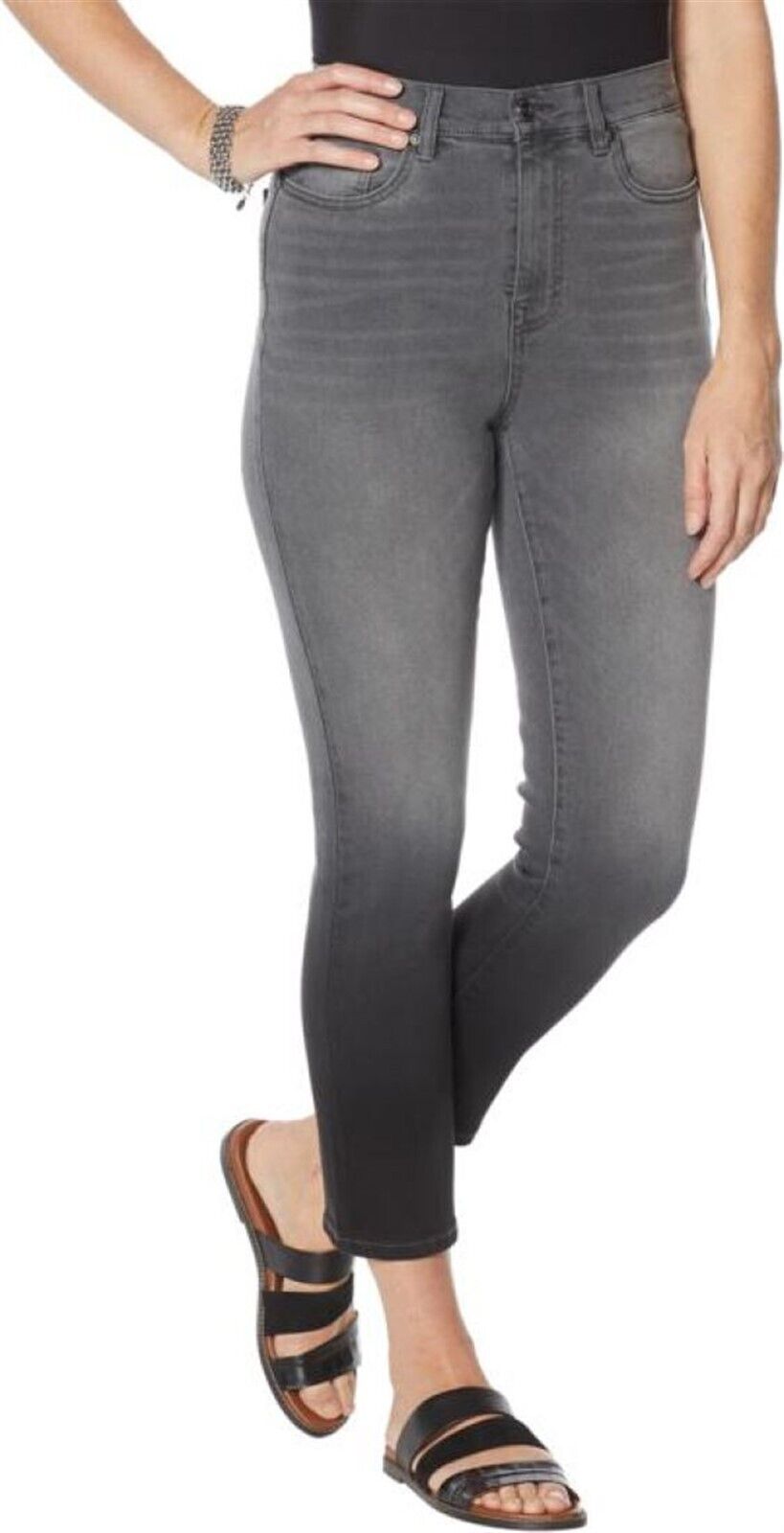 dg2 virtual stretch cropped jeans