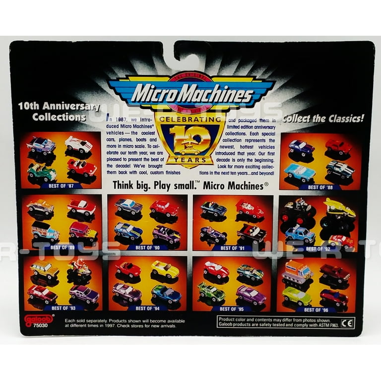 Micro Machines Celebrating 10 Years Best of '88 Vehicles Galoob