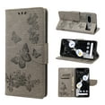 thumbnail image 1 of Feishell Wallet Case for Google Pixel 7a,Retro PU Leather Butterfly Embossed Pattern Full Protection Anti-Scratch Magnetic Clasp Flip Holder Card Slots & Cash Pocket Phone Cover,Gray, 1 of 6