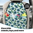 thumbnail image 5 of Kdxio Blue Sunflowers Print 2 Pack Car Kick Mat Seat Cover Back Protector Mat with Pockets for Organizer Backseat Protector and Storage Anti Kick Pad for Vehicles, 5 of 9