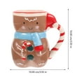 thumbnail image 2 of Snowman Cereal Cup Christmas Breakfast Cup Christmas Mug Christmas Gift Mug Soup Cup, 2 of 6