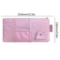thumbnail image 3 of 1 Pc Car Visor Organizer — 5.9in x 12.2in, Leather Multi-function Storage Bag for Glasses, Cards & Documents(), 3 of 6