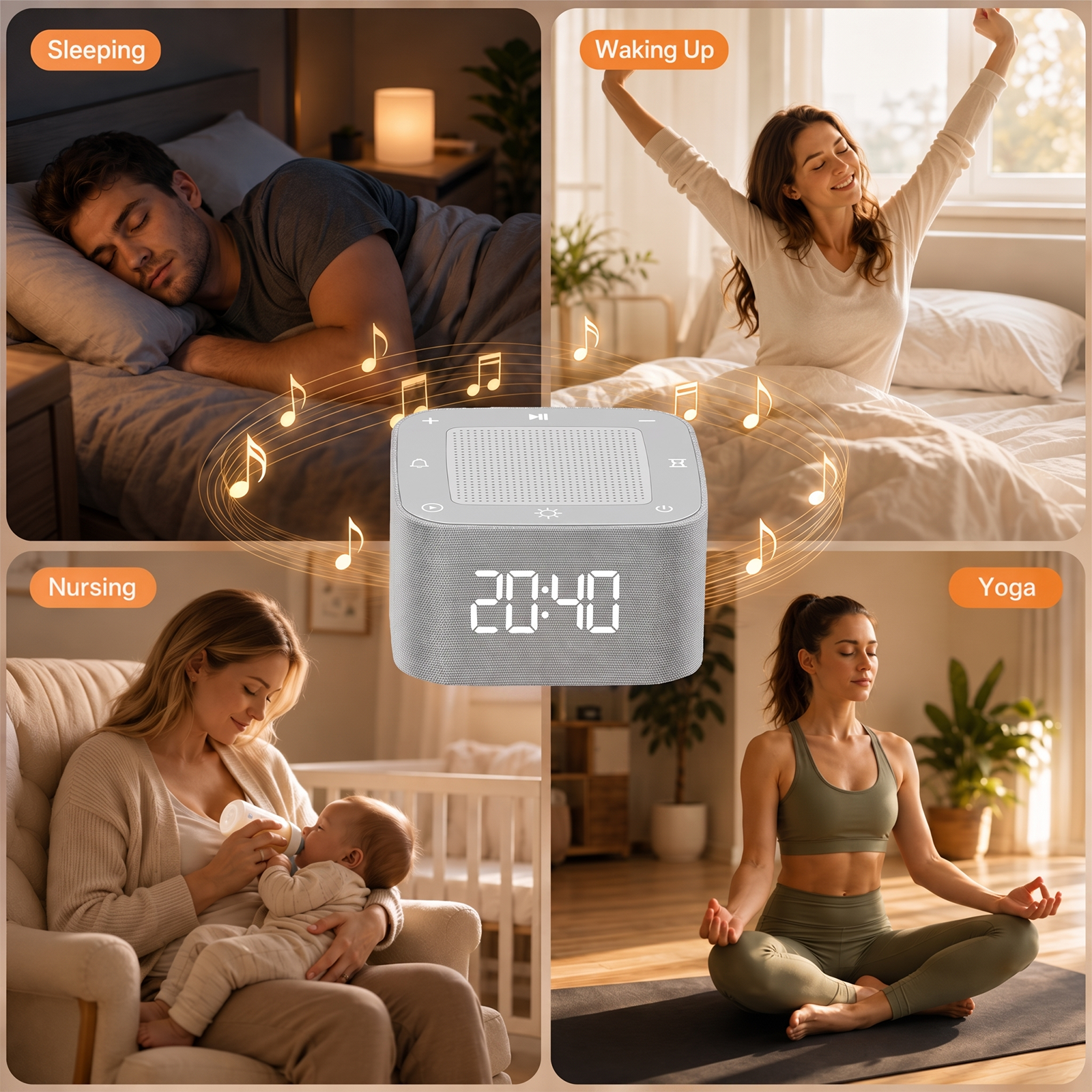 GOLDLEMON Smart White Noise Machine 32 Sounds photo 8
