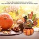 thumbnail image 5 of Adorno De Calabaza Y Pavo, Figuras Vívidas, Figurita De Resina, Estatua Del Día De Acción De Gracias, Decoración Para La Cosecha, Otoño, Fiesta En Casa, Decoración Artesanal Monstrate HA014244-00, 5 of 7