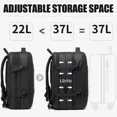 thumbnail image 4 of BANGE Mochila de viaje para hombre, mochila de negocios, mochila escolar expandible con puerto USB, mochila impermeable de gran capacidad para portátil de 17,3 pulgadas, 4 of 5