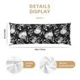thumbnail image 4 of Flower Sugar Skull Body Pillow Pillowcase One Size Body Pillow Cover with Hidden Zipper Body Pillow Case Gifts for Women Men Boys Girls, 4 of 6