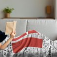 thumbnail image 3 of I Love You Soft Flannel Fleece Throw Blanket, Newspaper Love Words Contemporary Happy Mothers Day, Cozy Plush for Indoor and Outdoor Use, 70" x 90", White Black, by Ambesonne, 3 of 5