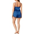 thumbnail image 3 of Unique Bargains Women's Satin Camisole Lace Cami Shorts Pajamas Set, 3 of 6