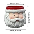 thumbnail image 3 of Christmas Decorations Outdoor Snowman And Santa Claus Themed Resin Planter Ornament, 3 of 7