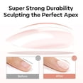 thumbnail image 2 of modelones Rubber Builder Nail Gel Base Coat, Jelly Nude Translucent Builder Base Nail Gel Thickening Strengthening Building Apex for Beginner DIY Salon at Home, 2 of 9