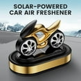 thumbnail image 3 of YiJuHui 5pcs Solar Powered Motorcycle Car Air Freshener with Rotating Wheel, Natural Scent Diffuser for Fresh Cabin Air, Auto Vent Clip Aromatherapy Purifier, 3 of 6
