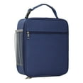 thumbnail image 2 of Insulated Food Box Bags Lunch Box Container with Zipper Handbag Picnic Bag Pouch Blue, 2 of 9