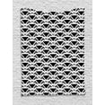 thumbnail image 1 of Geometric Tapestry, Continuous Pattern of Modern Monochrome Triangles and Bars Design, Wall Hanging for Bedroom Living Room Dorm Decor, 40W X 60L Inches, Charcoal Grey and White, by Ambesonne, 1 of 2