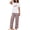 Cartoon Brunch, variant on Pajama Set for Women 2 Piece Pjs Short Sleeve Top and Printed Pants Comfy Lounge Sets