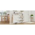 thumbnail image 6 of Shoe Storage Cabinet for Entryway with 2 Flip Drawers, Freestanding Shoe Organizer with Legs,Farmhouse Narrow Shoe Storage Cabinet for Entryway, Foyer, Hallway,Living Room, 6 of 8