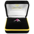thumbnail image 3 of Galaxy Gold 14k White Gold Heart-shaped Pink Topaz Ring - Size 7.5, 3 of 3