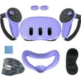 thumbnail image 1 of 7pcs Accessories Set Silicone VR Front Shell Protector Controller Grips Cover Anti-Scratch Protective Cover Face Cover Lens Cover for Meta Quest 3, 1 of 5