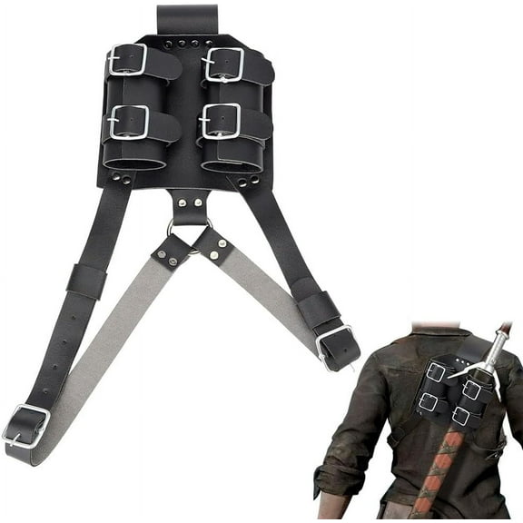 1pc PU Leather with Iron Fencing Sheath Sword Storage Bag Sword Carry Case Black 1310mm