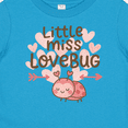 thumbnail image 4 of Inktastic Little Miss Love Bug Hearts Boys or Girls Baby T-Shirt, 4 of 5