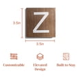 thumbnail image 6 of Stiles Crossword Letter Tiles, Wooden Wall Decor, 3.5 Inch, Walnut, Letter Z, 6 of 7