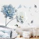 thumbnail image 2 of 49.2'' x 30.7'' 3D Flores Azules Mariposas Pegatinas de Pared Vinilo Extraíble Grandes Tatuajes de Pared Decoraciones Artísticas Decoración para Dormitorio Sala Oficina, 2 of 5