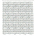 thumbnail image 3 of Kids Shower Curtain, Doodle Rainbow Funny Raindrops with Clouds Sky Stars on Greyscale Striped Background, Fabric Bathroom Set with Hooks, 69W X 75L Inches Long, Multicolor, by Ambesonne, 3 of 3