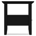 thumbnail image 6 of Simpli Home Acadian 19 inch Wide Solid Wood Transitional End Table with Drawer in Black, 6 of 13