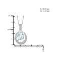 thumbnail image 3 of JewelersClub 1 1/7 Carat T.G.W. Aquamarine And White Diamond Accent Sterling Silver Pendant, 18", 3 of 4