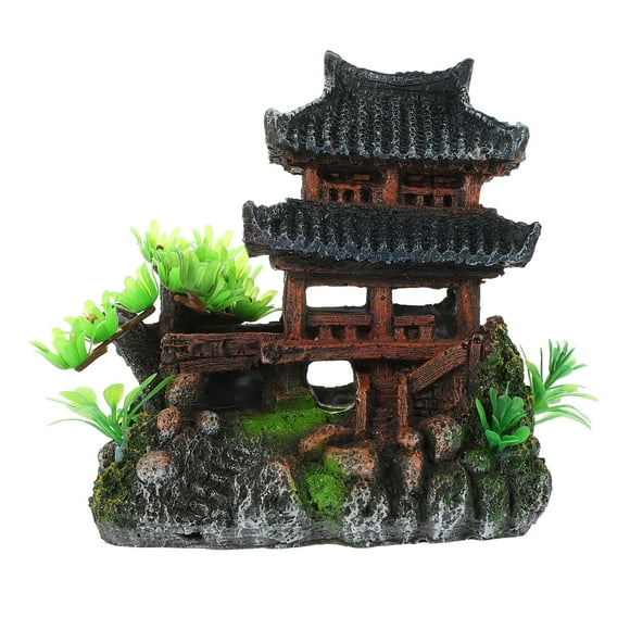 Aquarium Decoration Fish Tank House Ornament Artificial Fish House Resin House Ornament