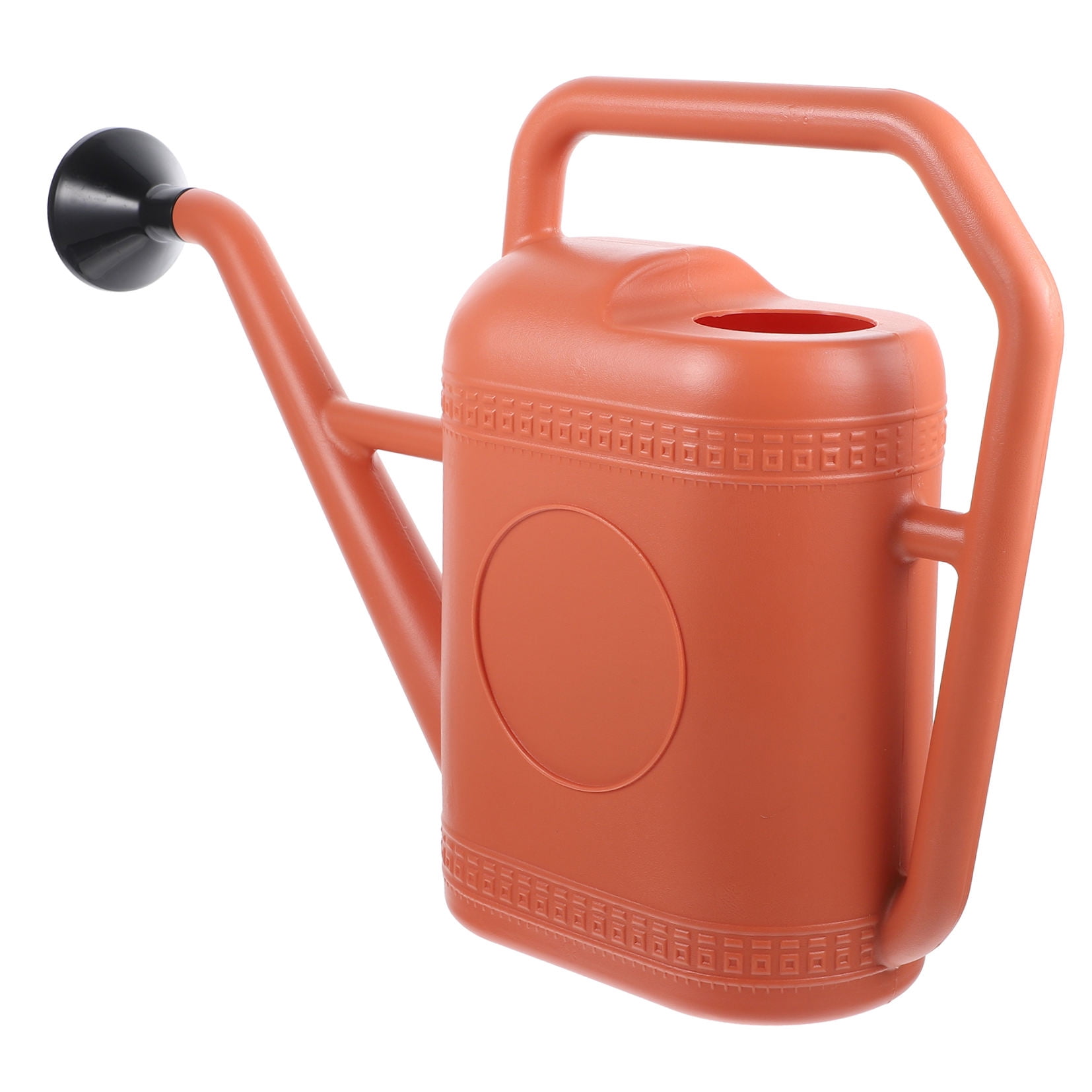 KAKOWELY 1Set Dark Red Plastic Watering Can for Garden with Long Spout Simple Design 18.86X12.58X4.52in