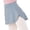 Grey, variant on Girls Ballet Practice Skirt Wrap Design Side Slit Elastic Waist Tutu For Dance Performance And Class Training