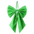 thumbnail image 3 of Large Green Bow Christmas Decoration Giant Bow Decor Velvet Ribbon Ornament, 7.08 x 12.6 inch Christmas Tree Topper for Indoor Home Wedding Party Room Holiday Display, 3 of 3
