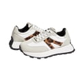 thumbnail image 3 of LUCKY STEP Womens Platform Shoes Chunky Fashion Lace-up Sneakers Casual Shoes,Grey&Leopard, 3 of 5