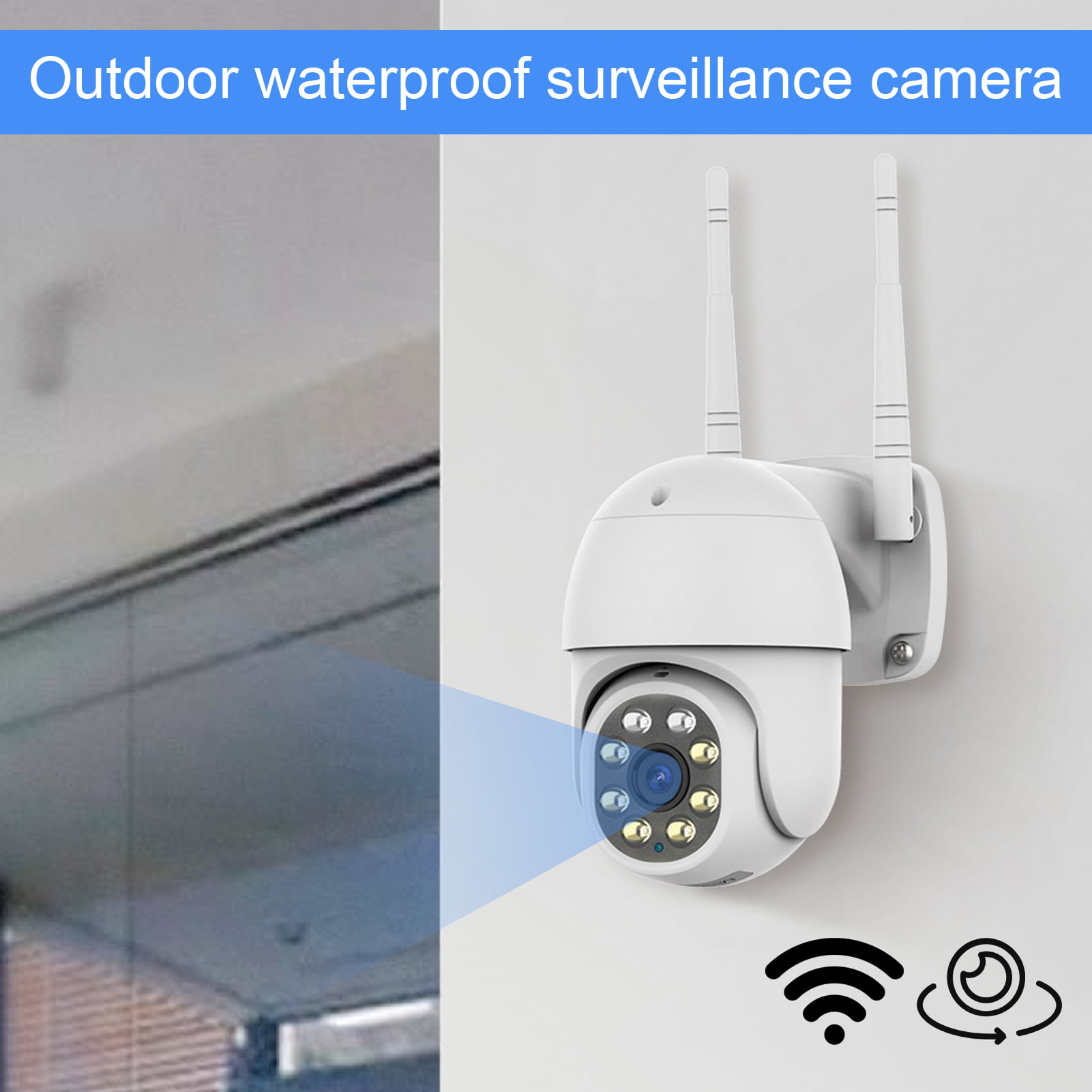 Ybeauty ZC-X4-B16 Security Camera Plug Play Motion Detection Automatic  Tracking H.264 2MP Mini Waterproof WiFi IP Camera for Outdoor - Walmart.com