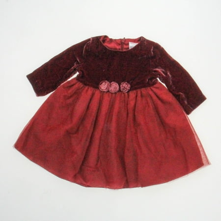 

Pre-owned Gymboree Girls Maroon Special Occasion Dress size: 6-12 Months
