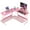 Pink, variant on YRLLENSDAN Adjustable Feet L Shaped Gaming Desk with Monitor Stand, White