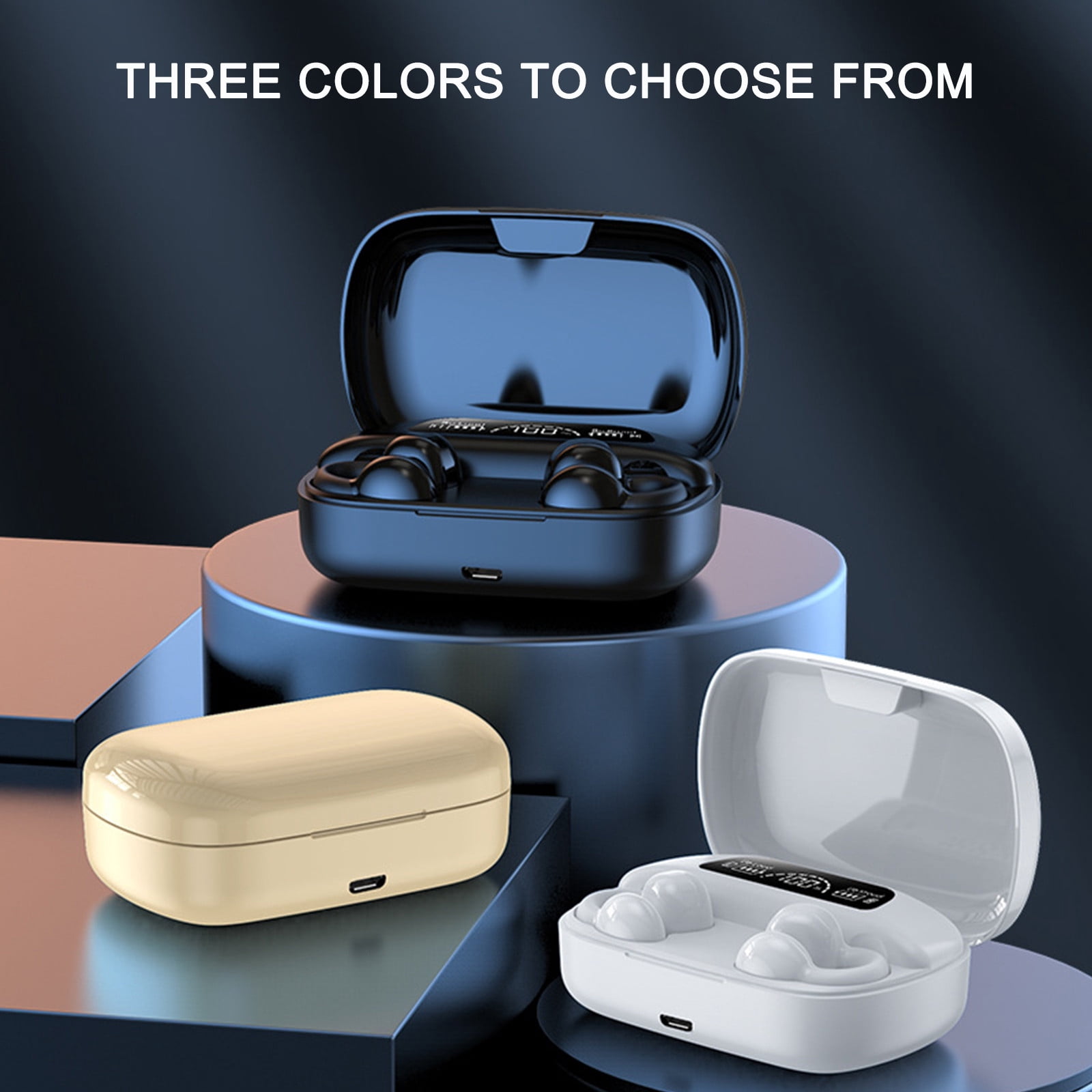 Cute Wireless Earbuds Bluetooth 5.3 with Charging Case HD Mic 24H Battery Touch Control Animal Shape for Kids Teens Adults by PALIFEUR